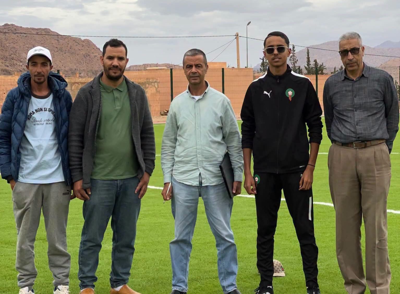 لجنة من العصبة الجهوية سوس ماسة لكرة القدم تتفقد ملعب تارسواط استعداداً للموسم الرياضي الجديد