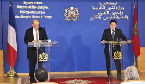 لودريان فرنسا تعول على المغرب في معركتها ضد الإرهاب والتطرف وبوريطة ولودريان يؤكدان على الشراكة الاستثنائية القائمة بين المغرب وفرنسا