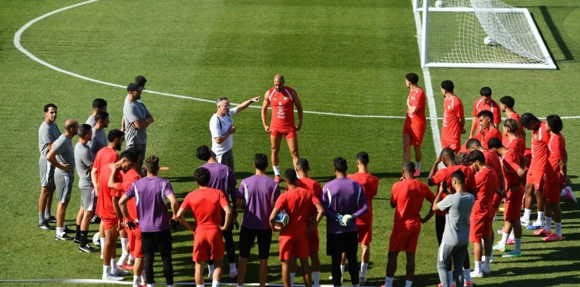 المنتخب المغربي يواصل استعداداته بنيوجيرسي