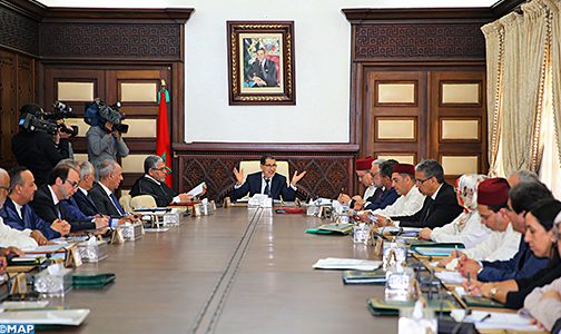 مجلس الحكومة يصادق على مشروع مرسوم النظام الأساسي لموظفي الأمن الوطني.