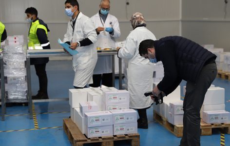 الدار البيضاء: تحسبا لإطلاق عملية تلقيح وطنية واسعة بدء توزيع اللقاح ضد كوفيد-19 على الجهات